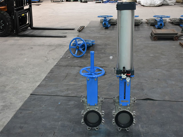 Rubber sleeve knife gate valve PN16 DN150 CF8M